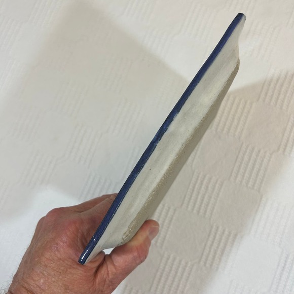 Stoneware Blue Crab Plate The Poddery Mathews VA 7.75" x 7.75" - Picture 9 of 9